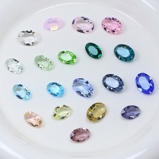 DZ 3002 8*6mm 10*8mm 12*8mm 14*10mm oval shape transparency clear crystal fancy stone for nail art